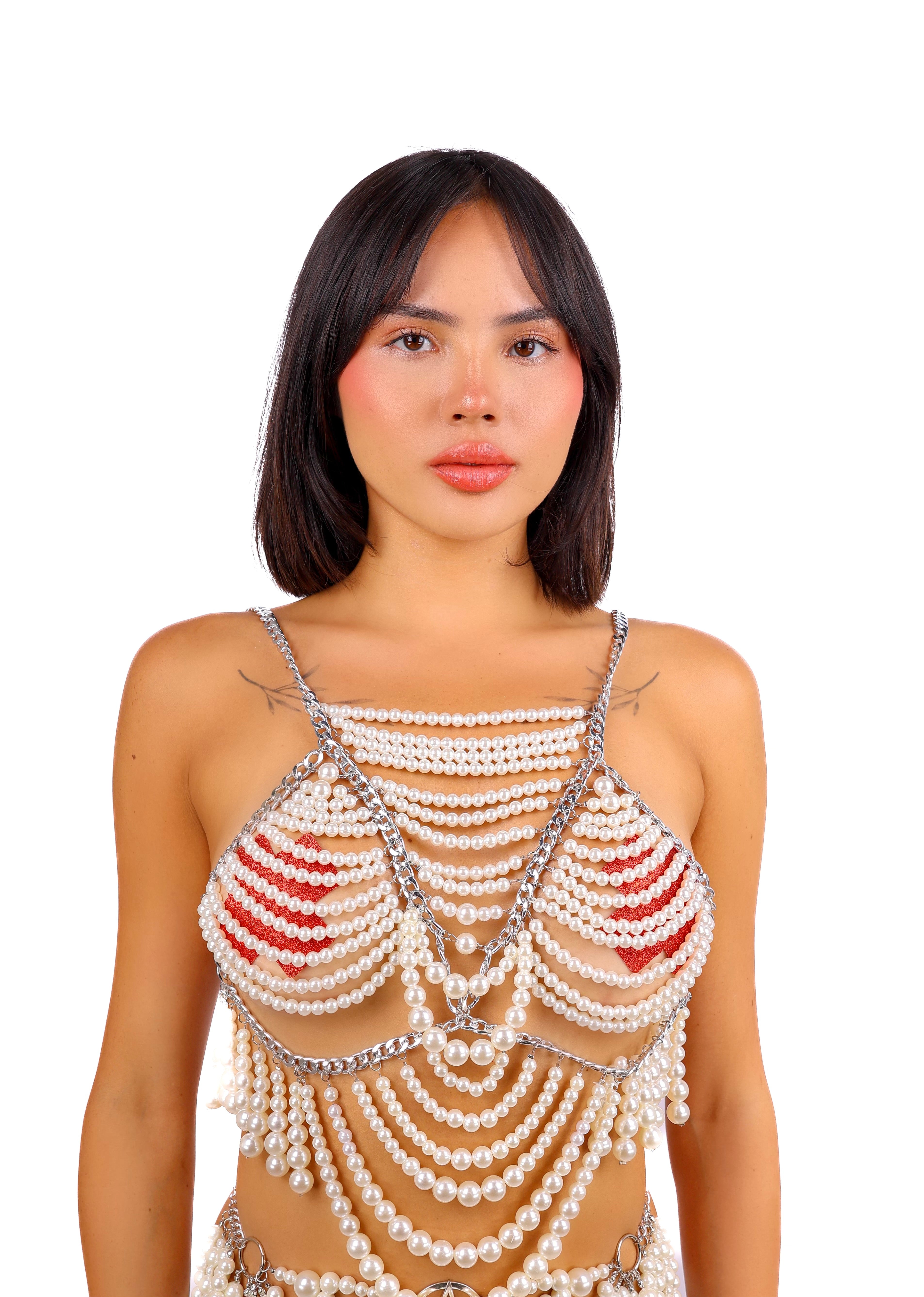 FULL OUTFIT- Pearl Oracle Bead Goddess (4 pcs)