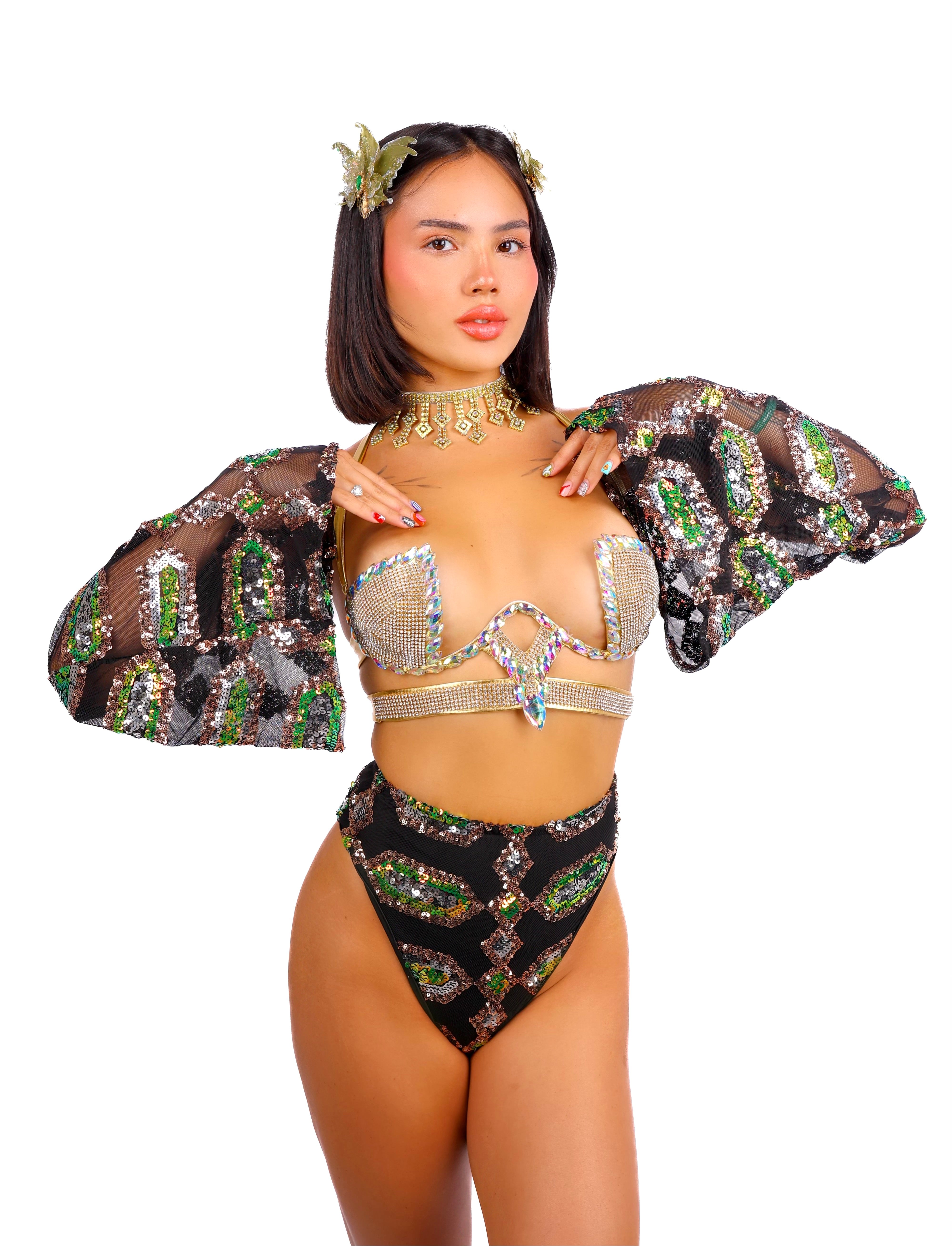 FULL OUTFIT- Black Obsidian Jade Diva (6 pcs)