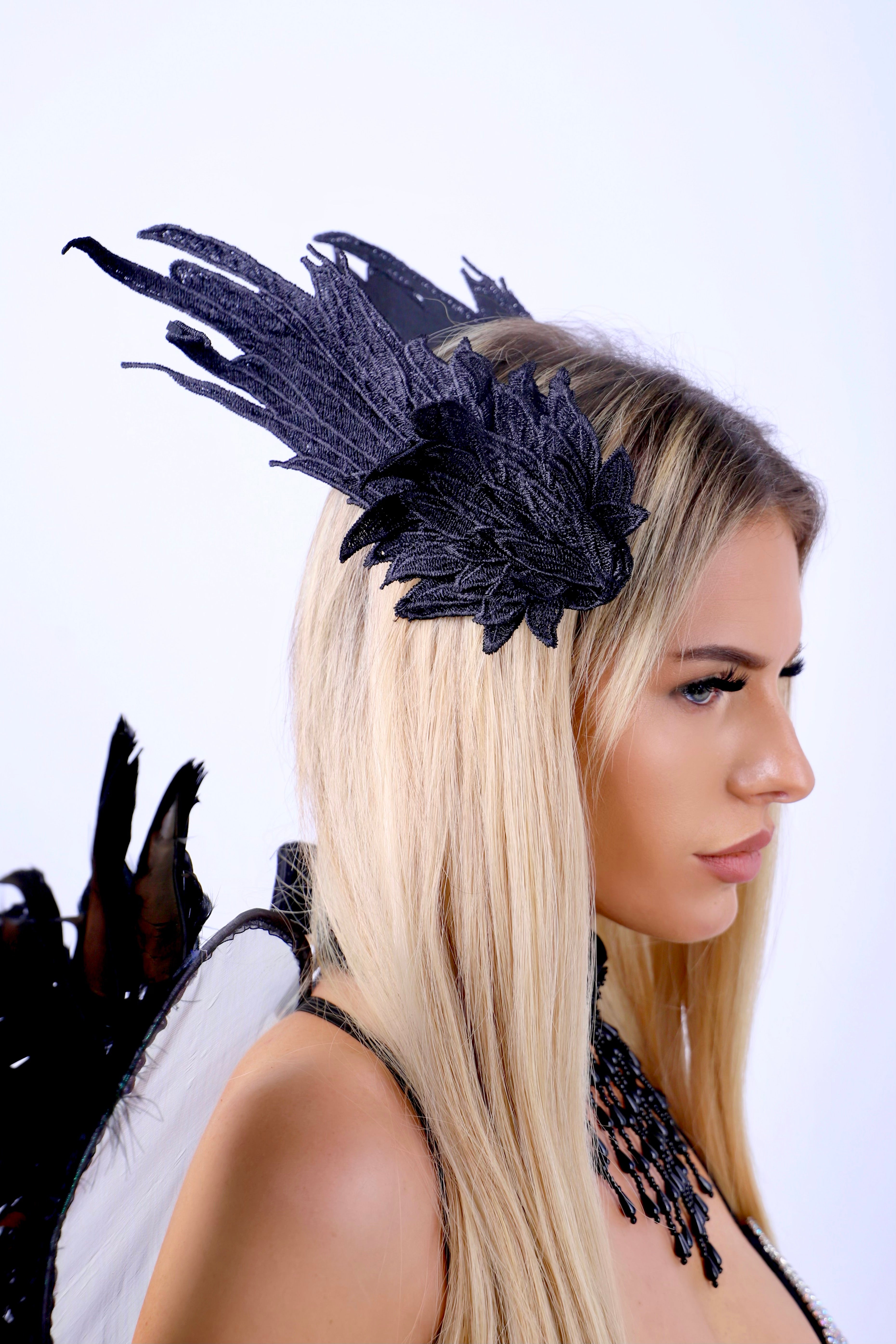 Black Swan Hair Clip