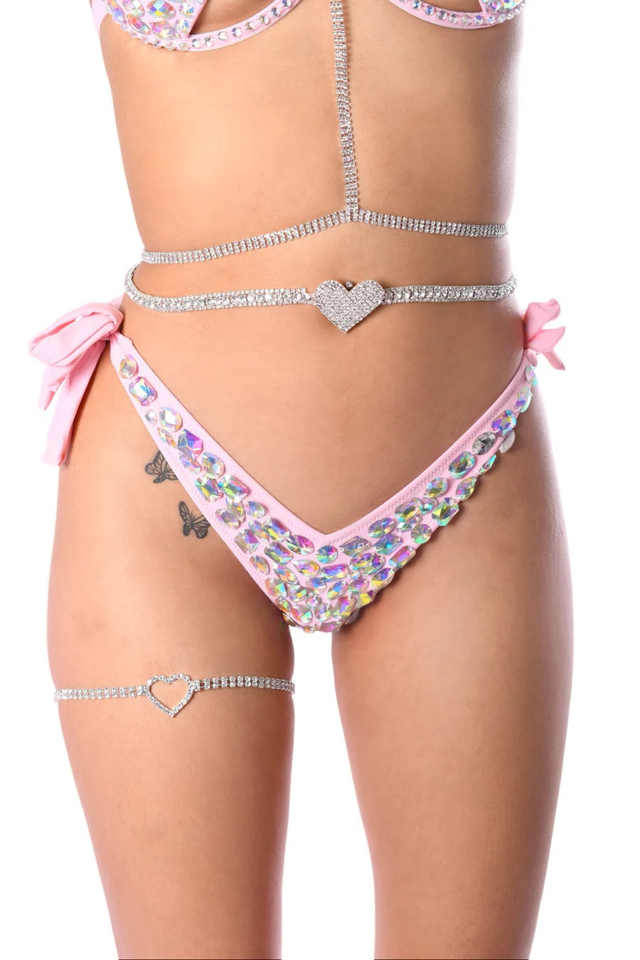Gem Tie Rhinestone Bottoms