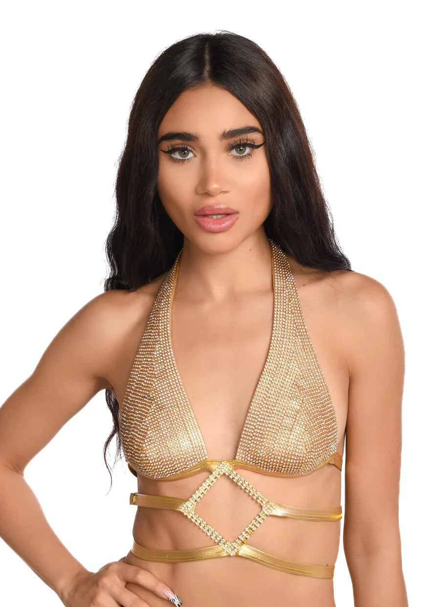 Diamond Rhinestone Top