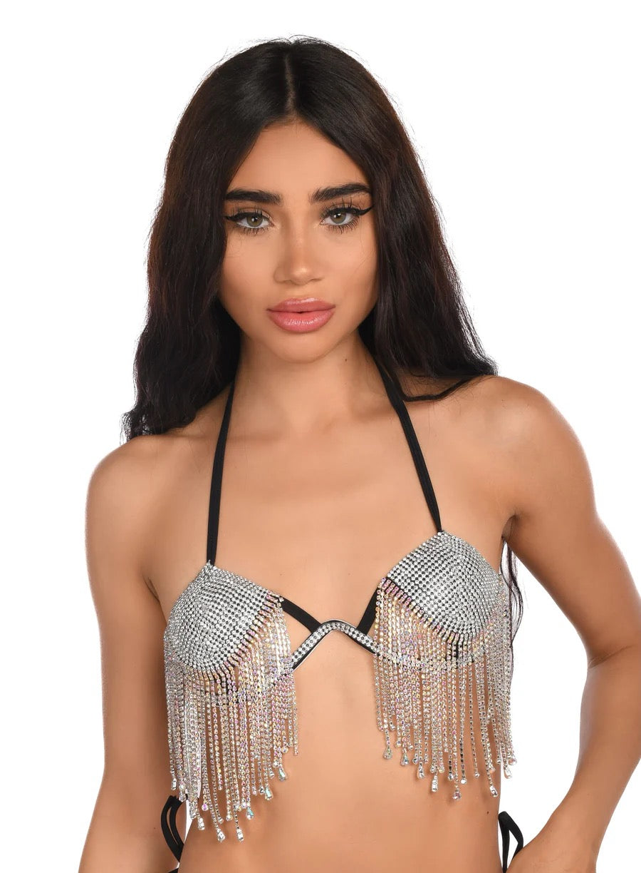 Falling Star Rhinestone Top