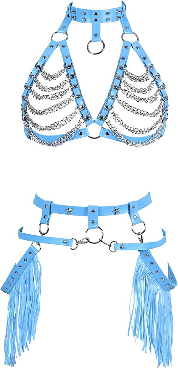Cowgirl Rider Vegan Leather Harness Set
