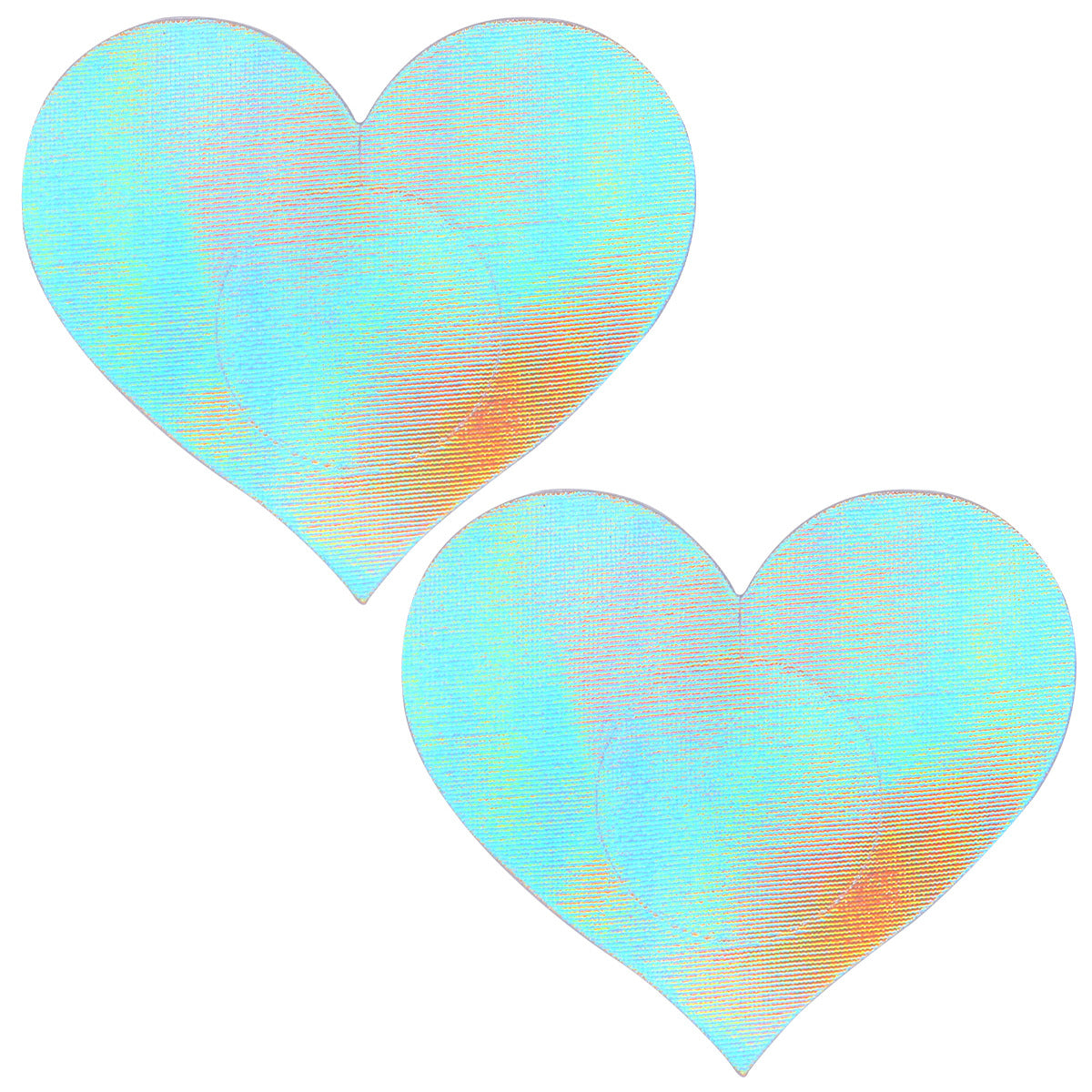 Holographic Heart Pasties