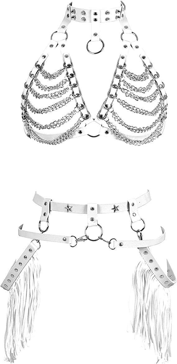 Cowgirl Rider Vegan Leather Harness Set