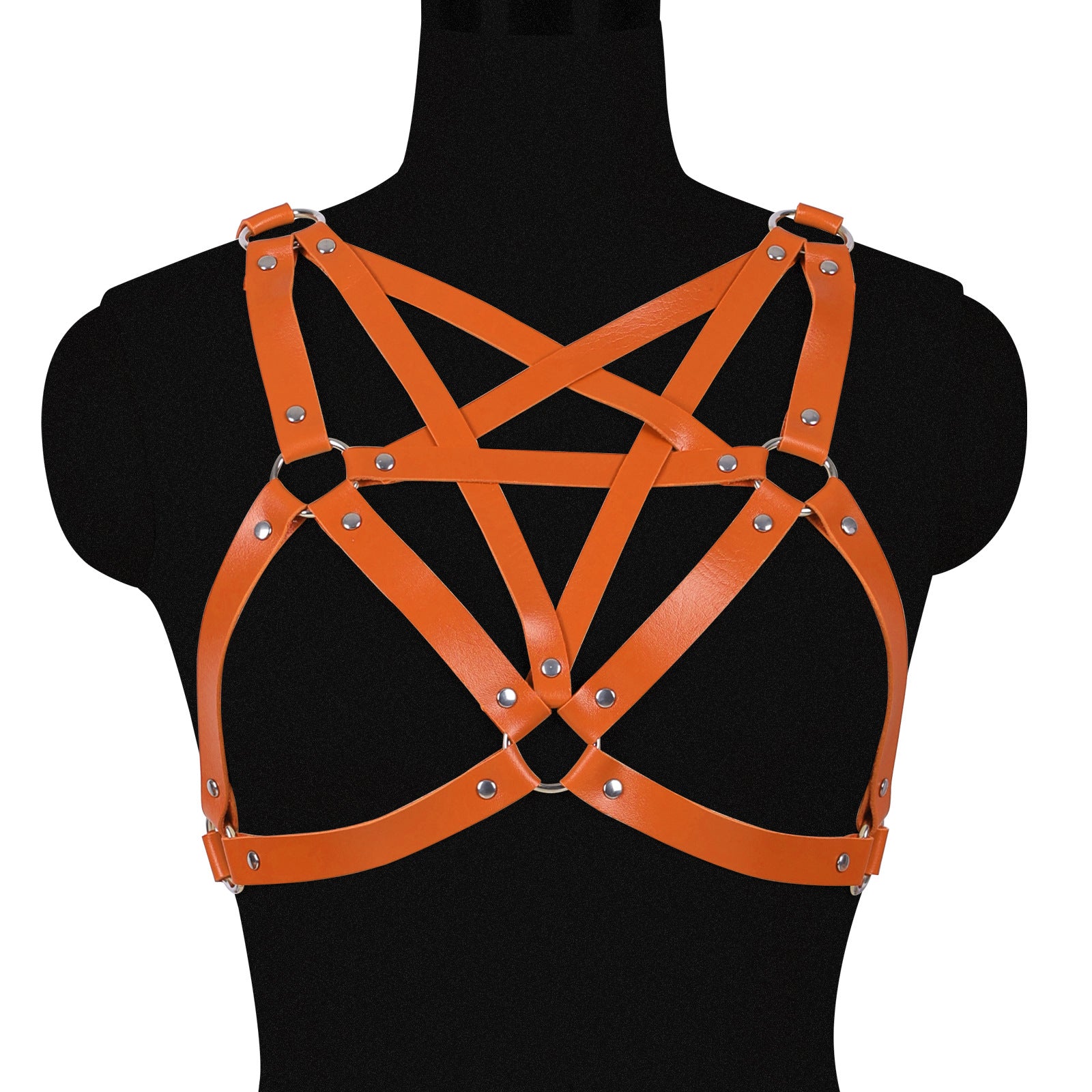 Hex Vegan Leather Harness Top