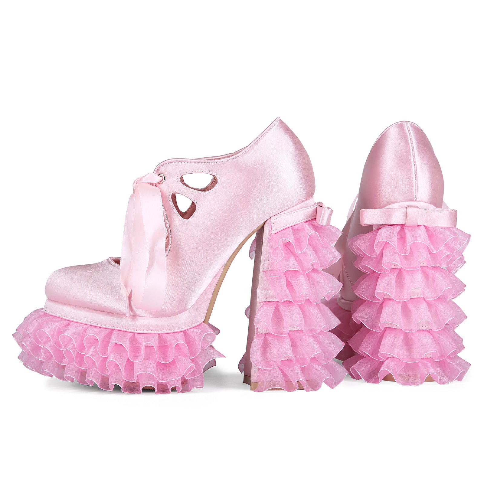 Baby Pink Platform Heels