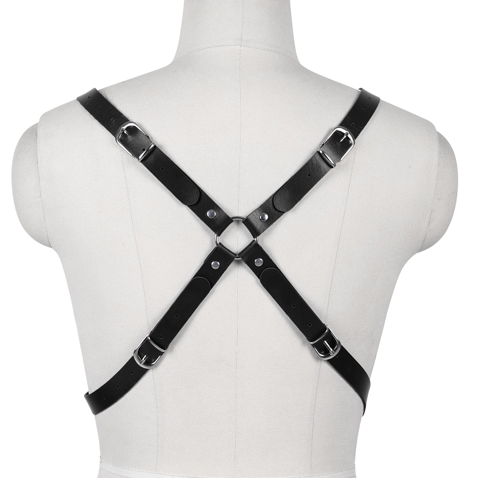 Hex Vegan Leather Harness Top