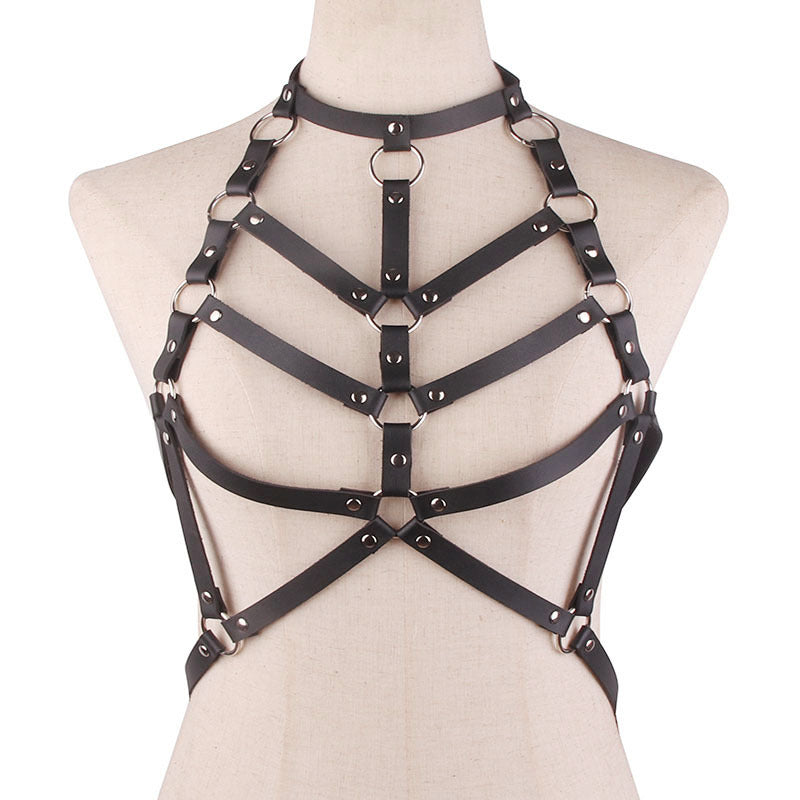 Awake Vegan Leather Harness Top