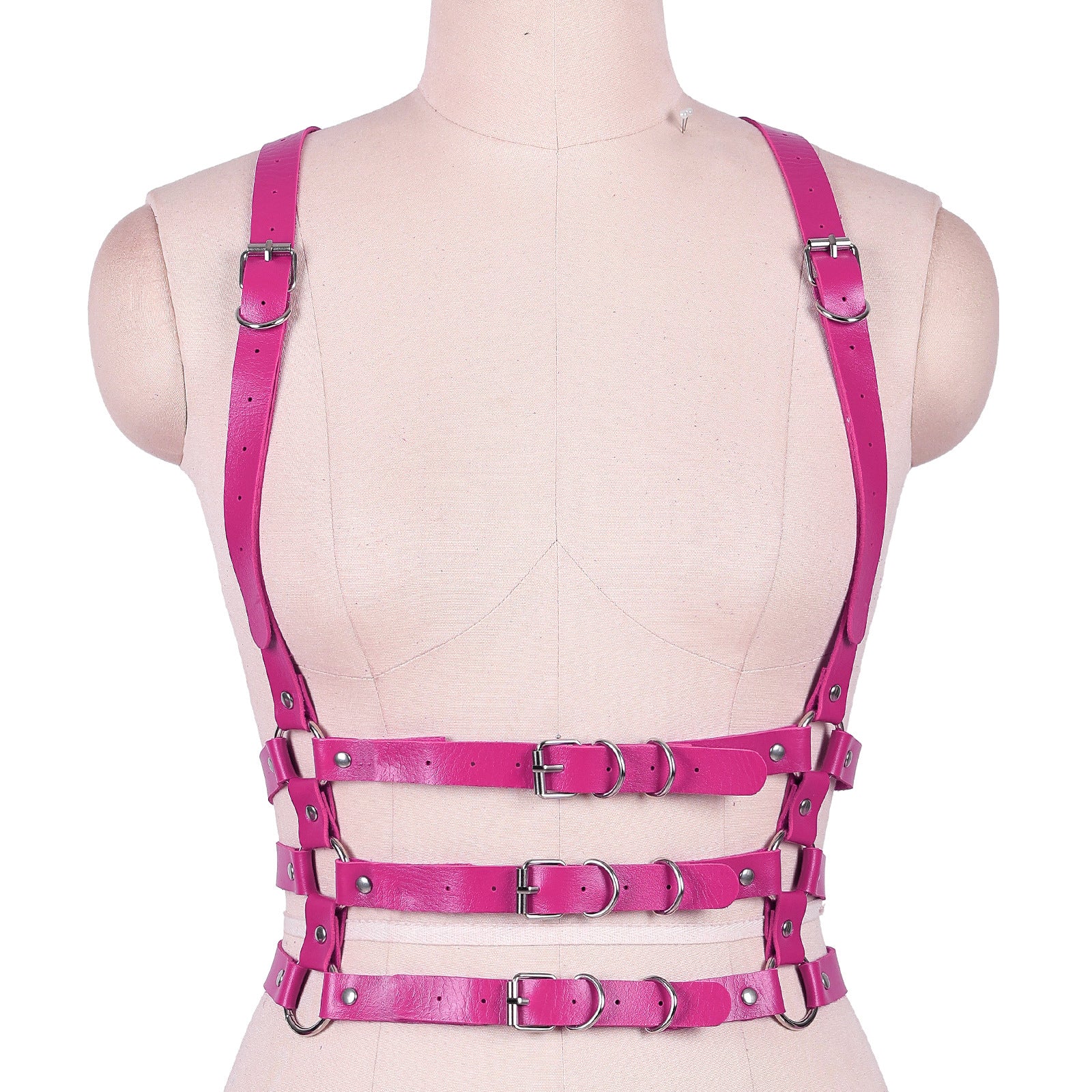 Starlit Vegan Leather Harness Top