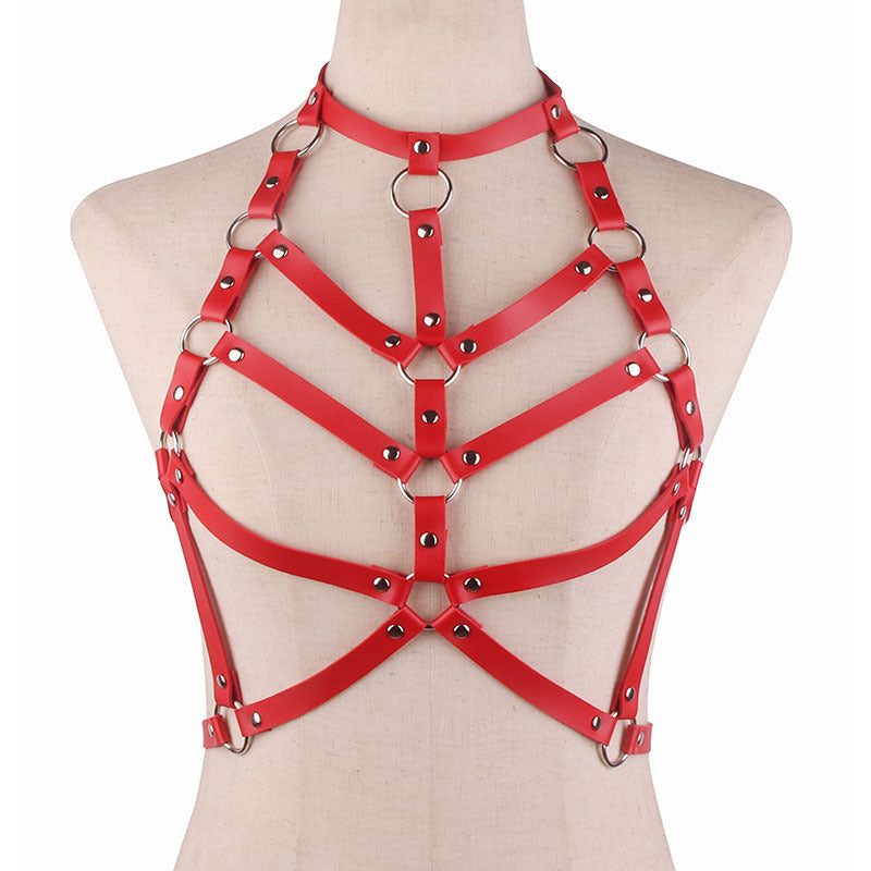 Awake Vegan Leather Harness Top