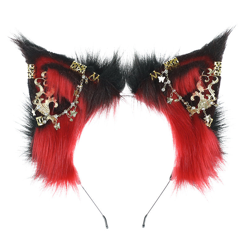 Red Phenix Kitten Fuzzy Headband