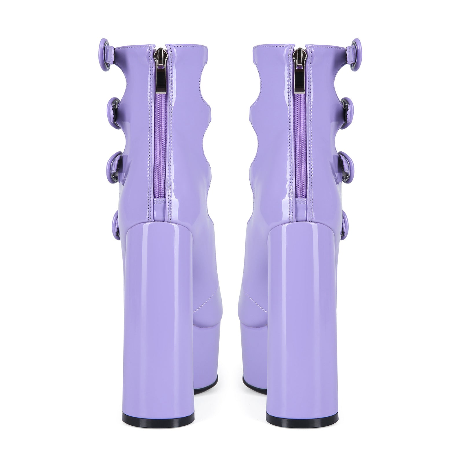 Rave Princess Platform Heels - Shine Purple