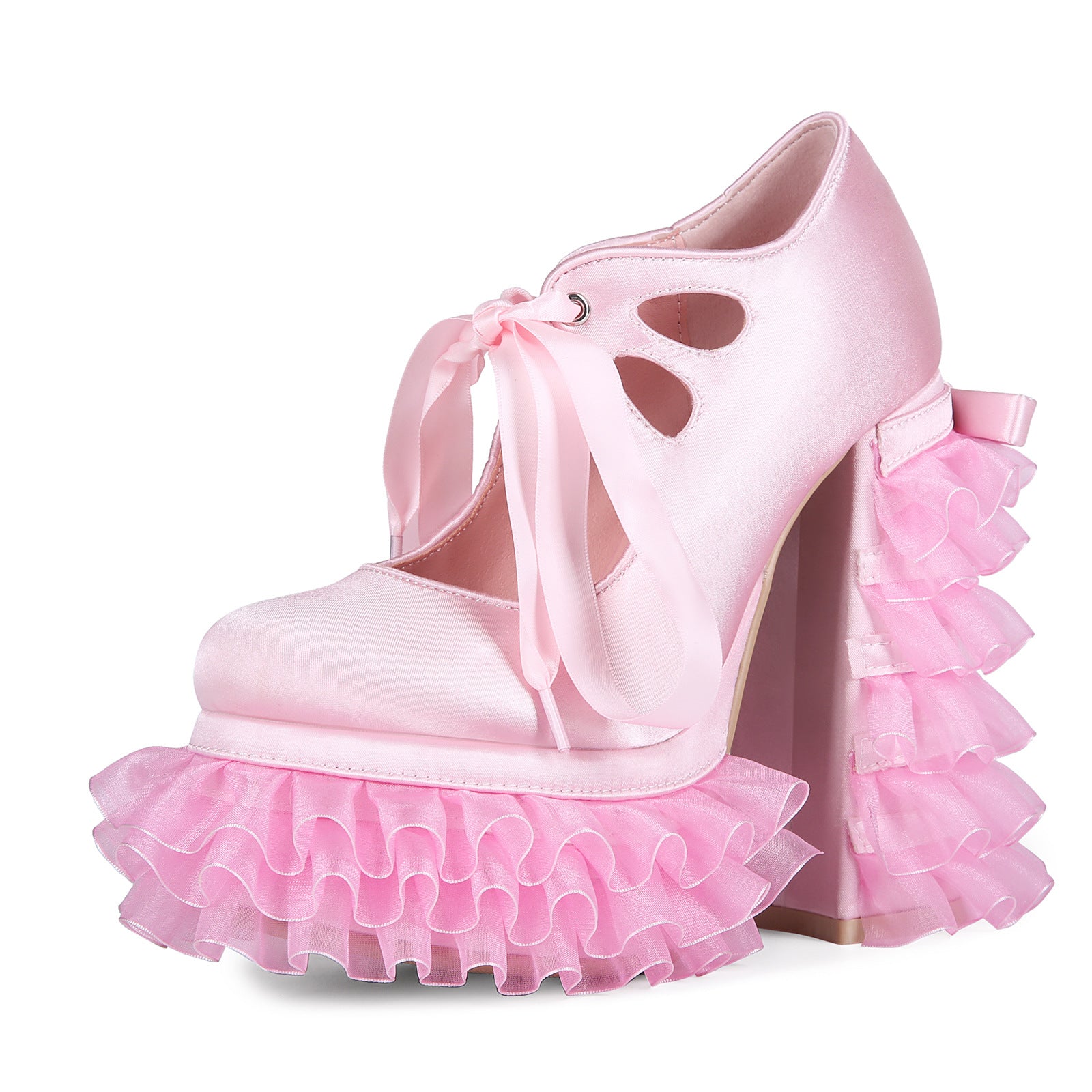 Baby Pink Platform Heels