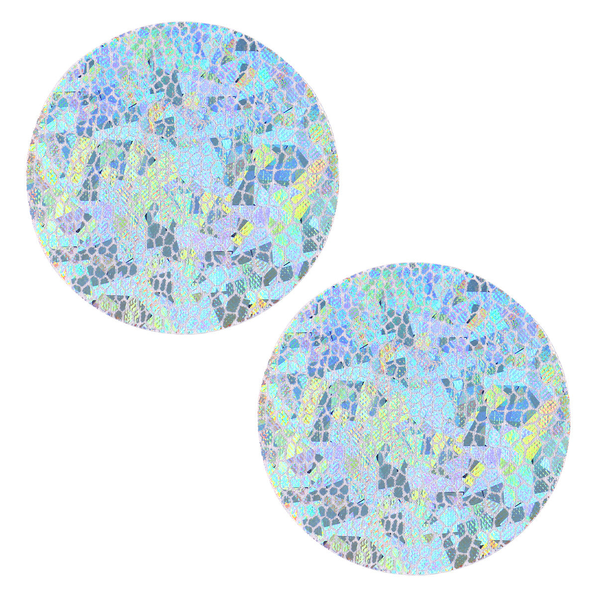 Silver Holographic Circle Pasties