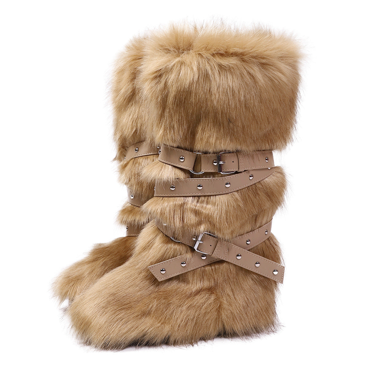Wild Instincts Faux Fur Boots - Bear