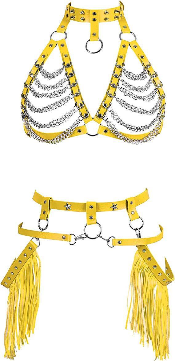 Cowgirl Rider Vegan Leather Harness Set
