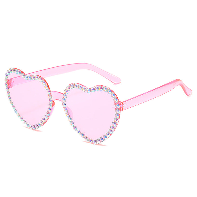 Rhinestone Heart Sunglasses