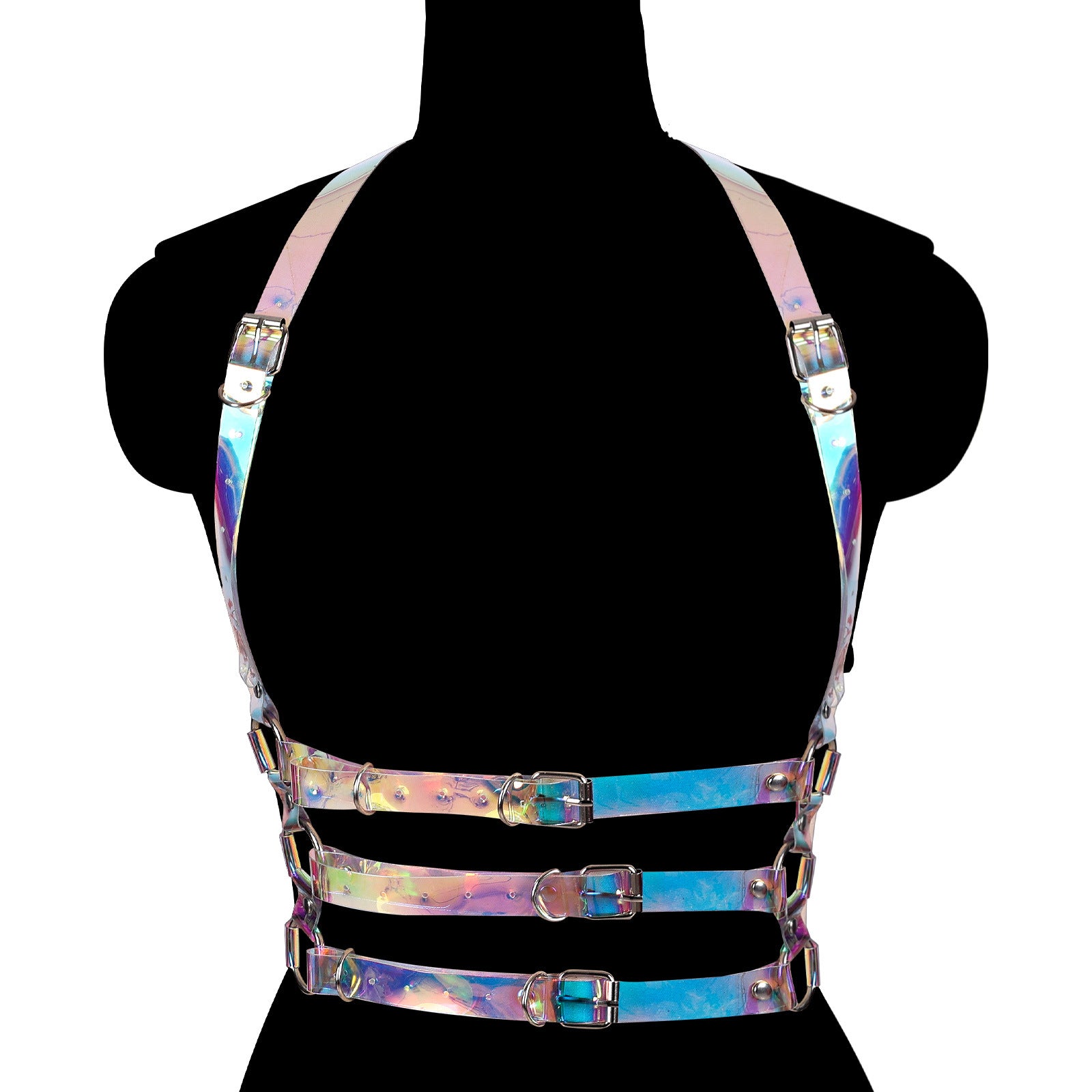 Starlit Vegan Leather Harness Top