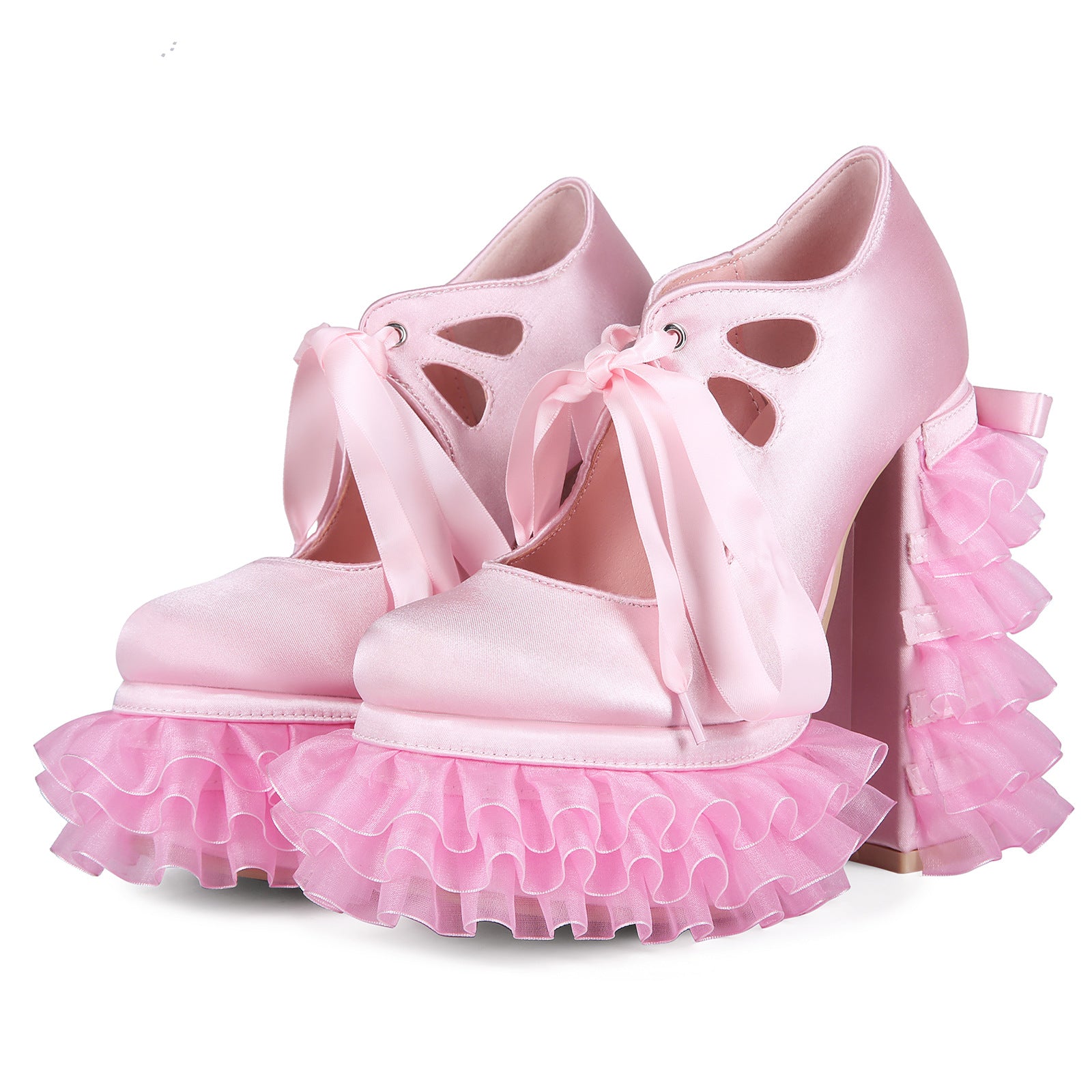 Baby Pink Platform Heels