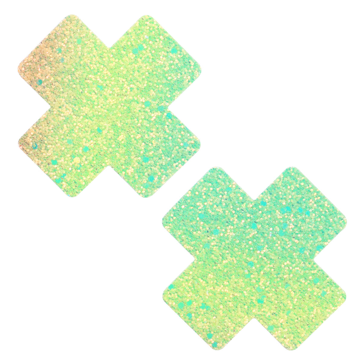 Green Hue Glitter X Pasties