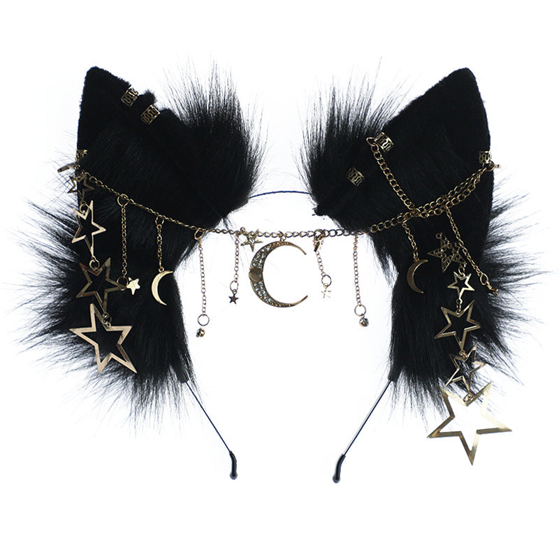 Midnight Kitten Fuzzy Headband