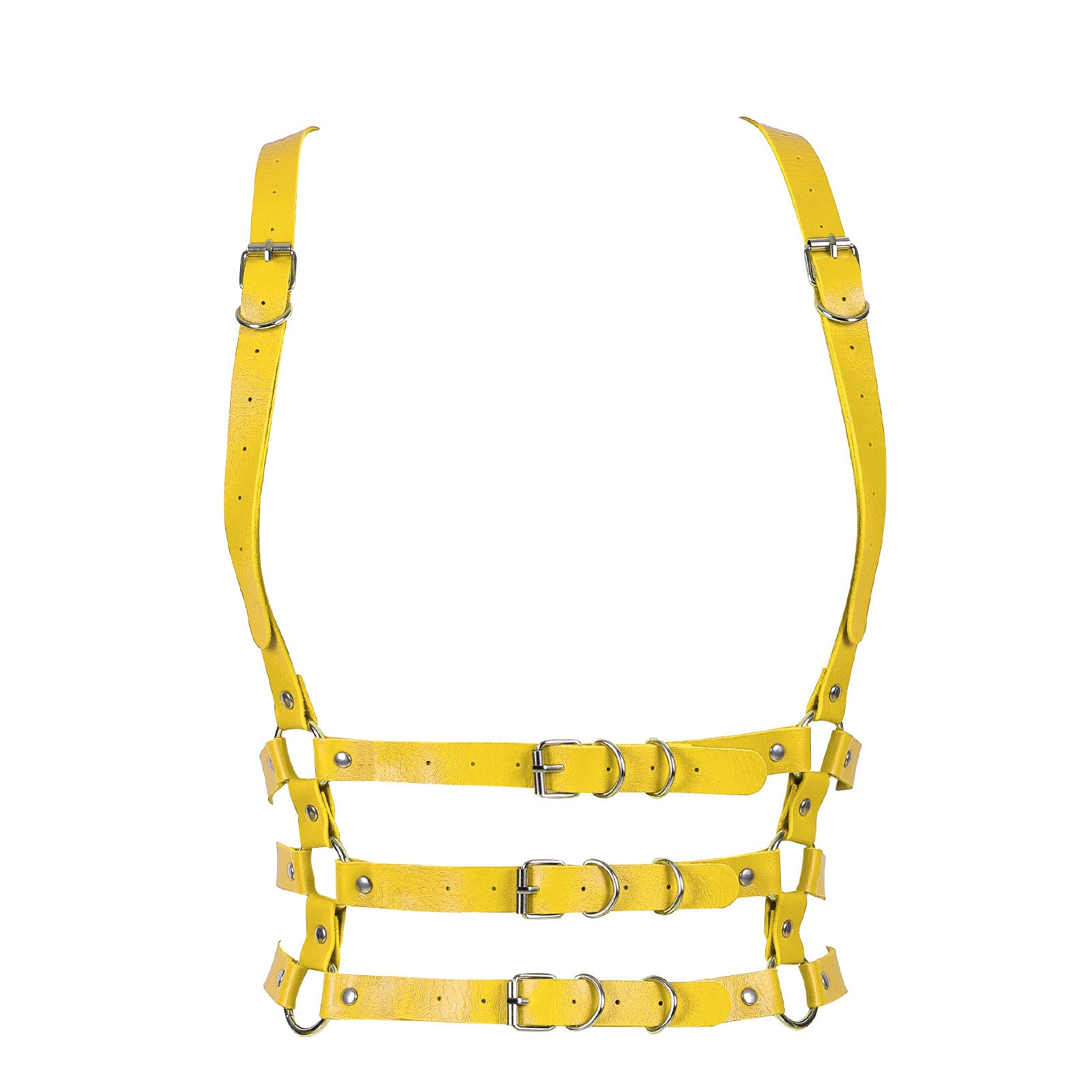 Starlit Vegan Leather Harness Top