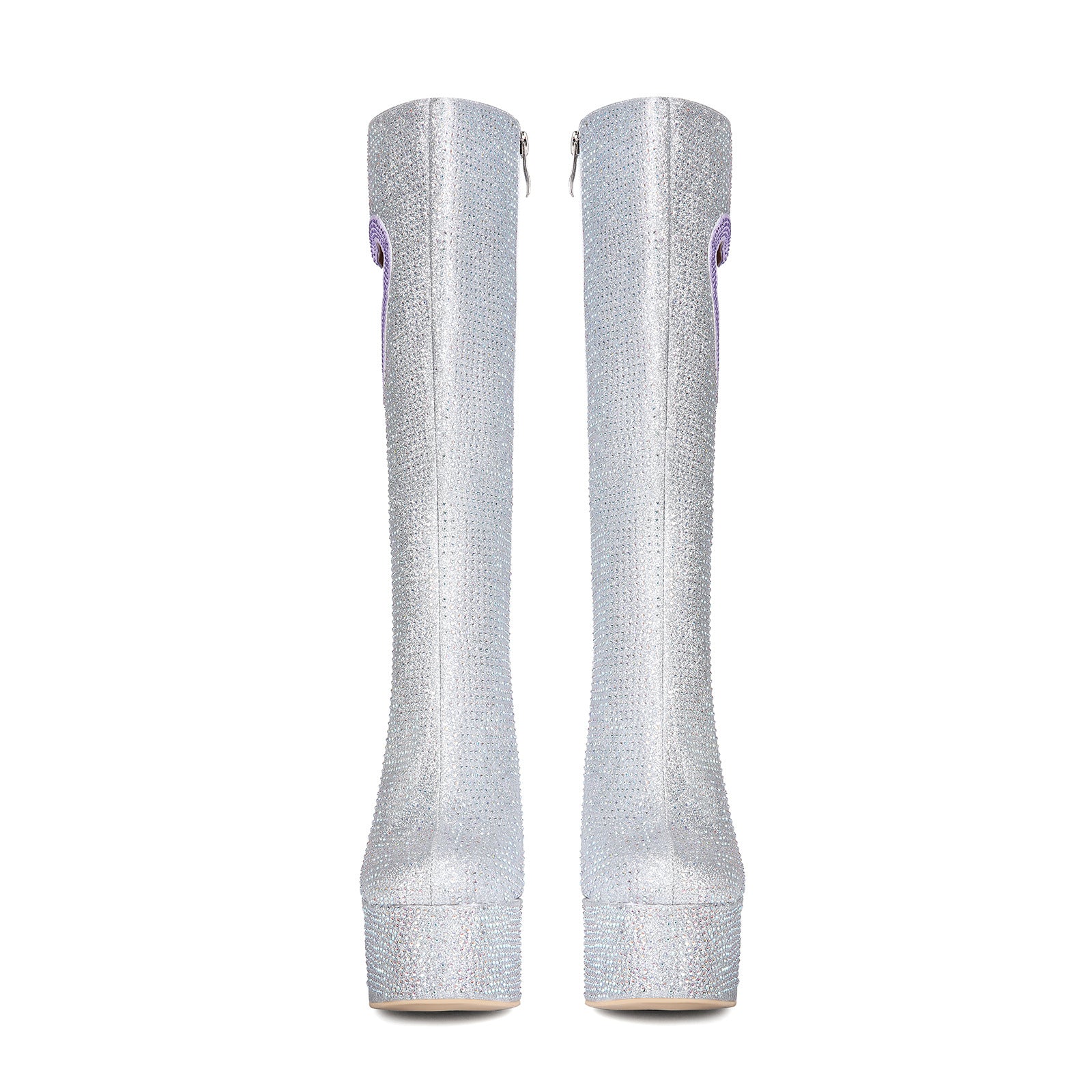 Dazzle Rhinestone Platform Boots