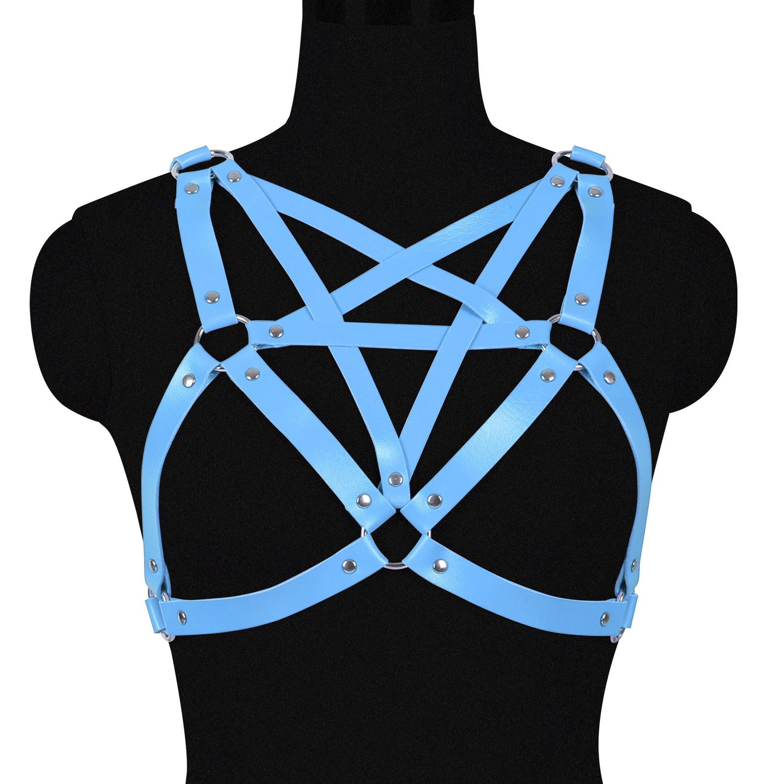Hex Vegan Leather Harness Top