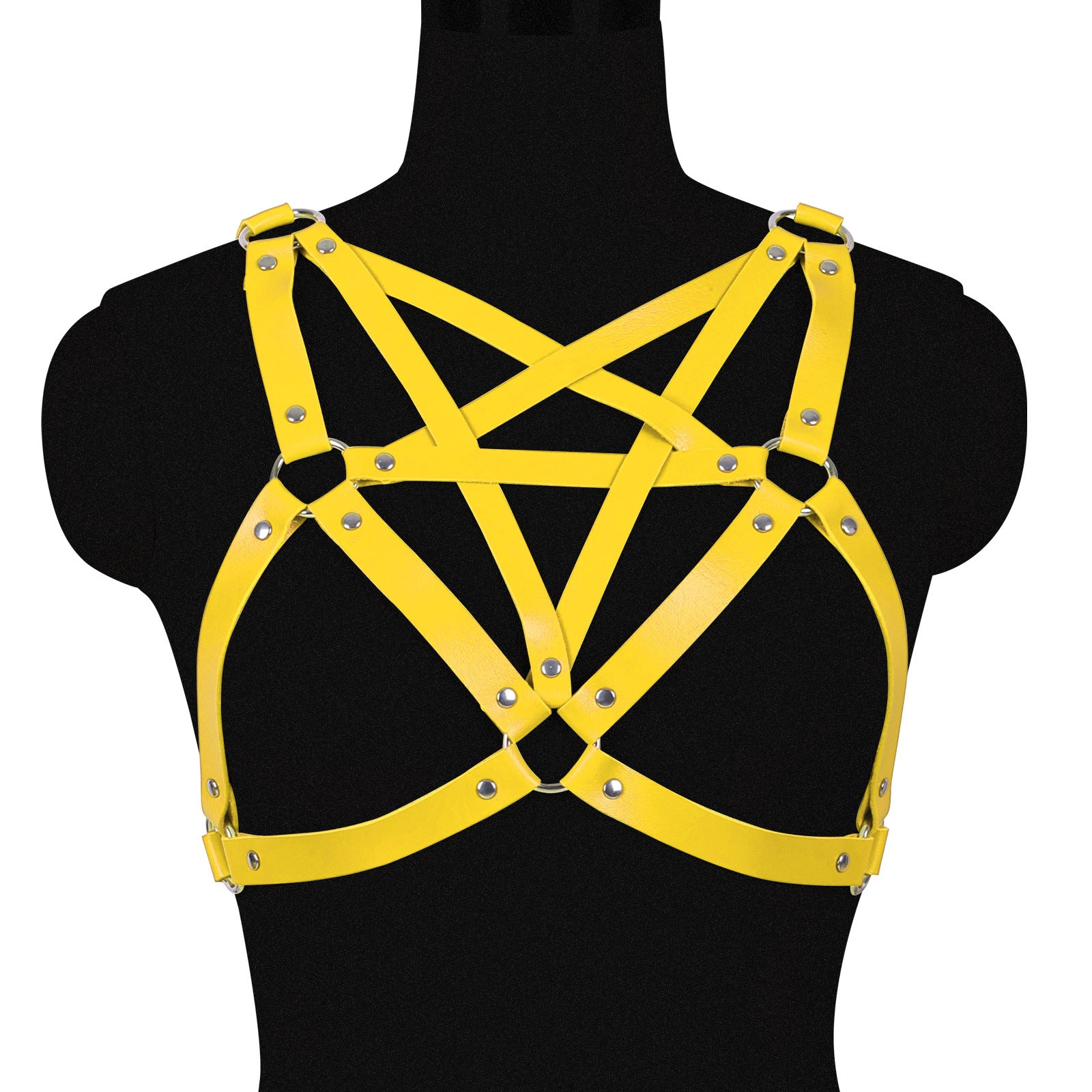 Hex Vegan Leather Harness Top