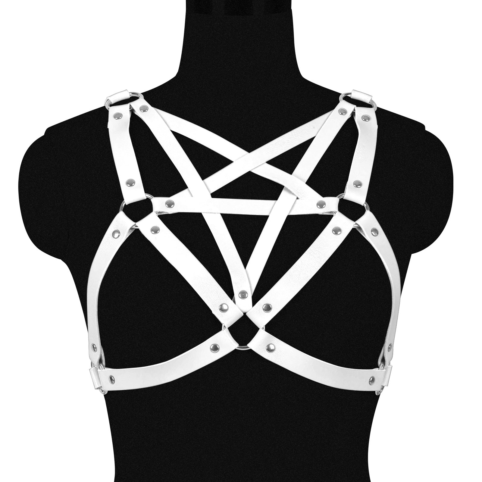 Hex Vegan Leather Harness Top
