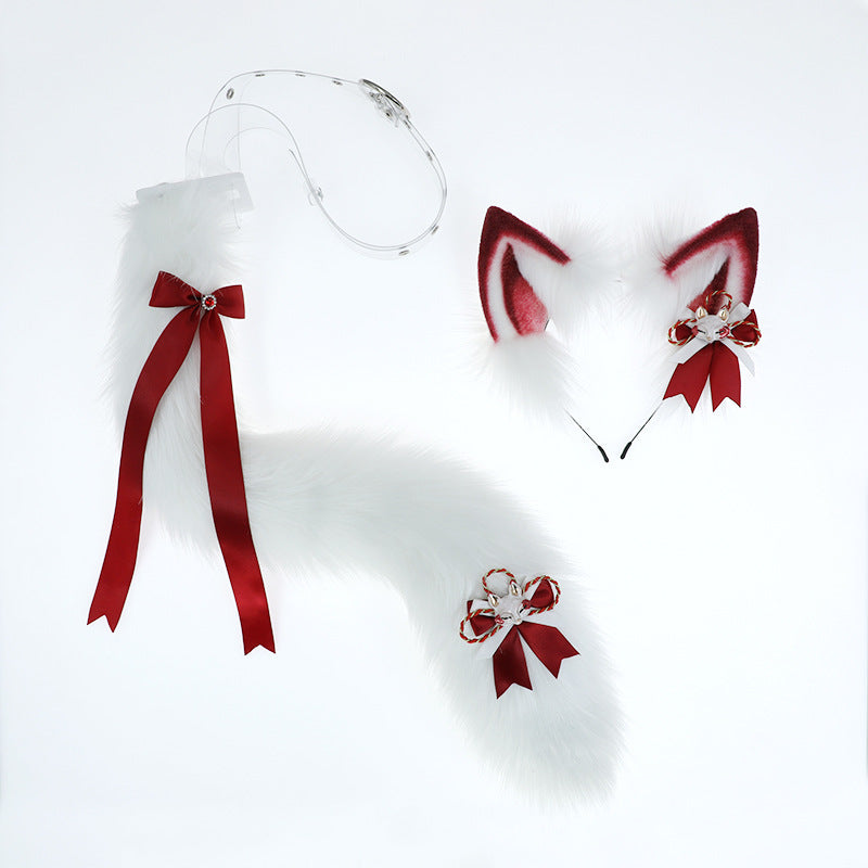 Red Fox Fuzzy Headband & Tail Set