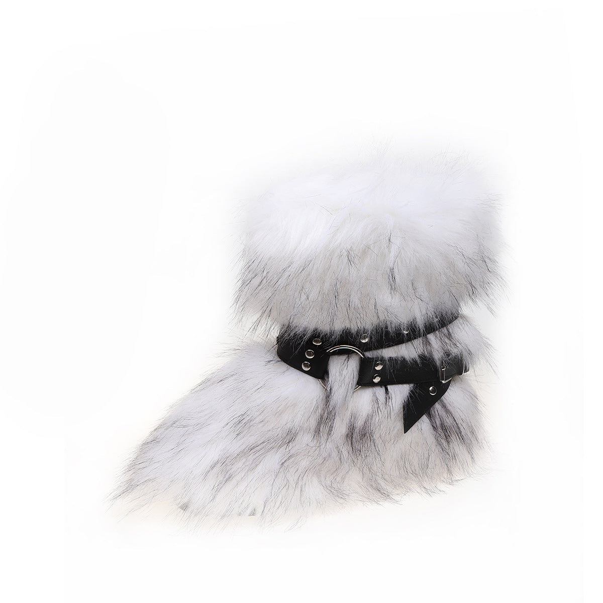 Wild White Fuzzy Boots