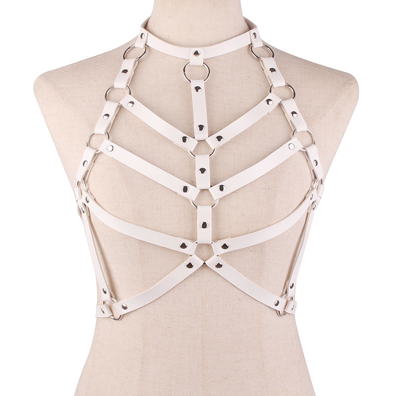 Awake Vegan Leather Harness Top