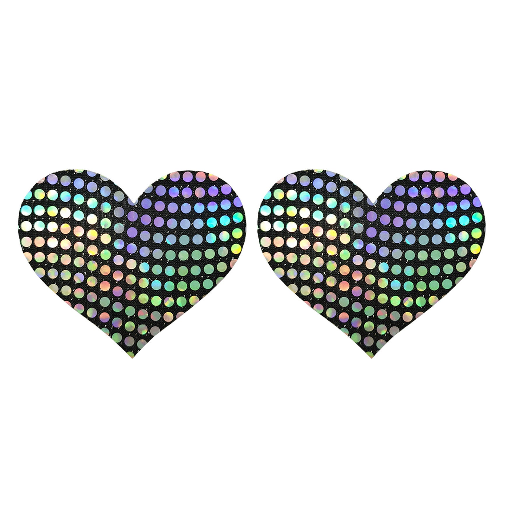 Techno Holographic Heart Pasties