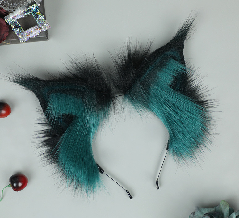 Green Fuzzy Headband