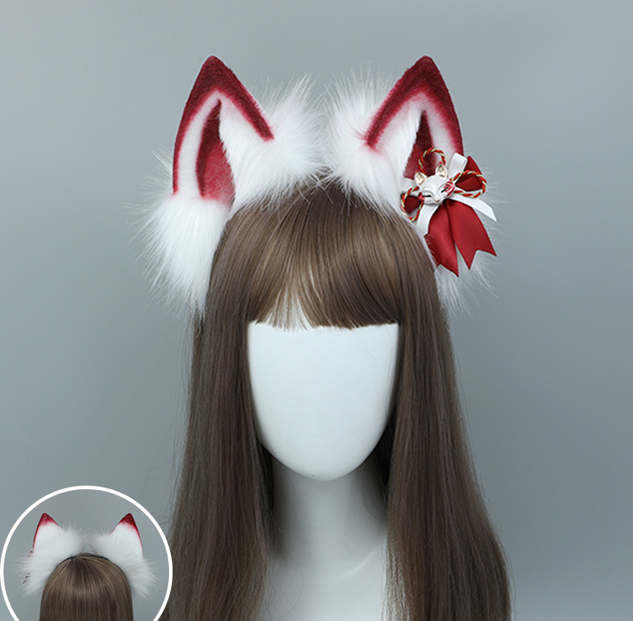 Red Fox Fuzzy Headband & Tail Set