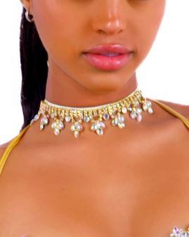 Gold Rhinestone Necklace