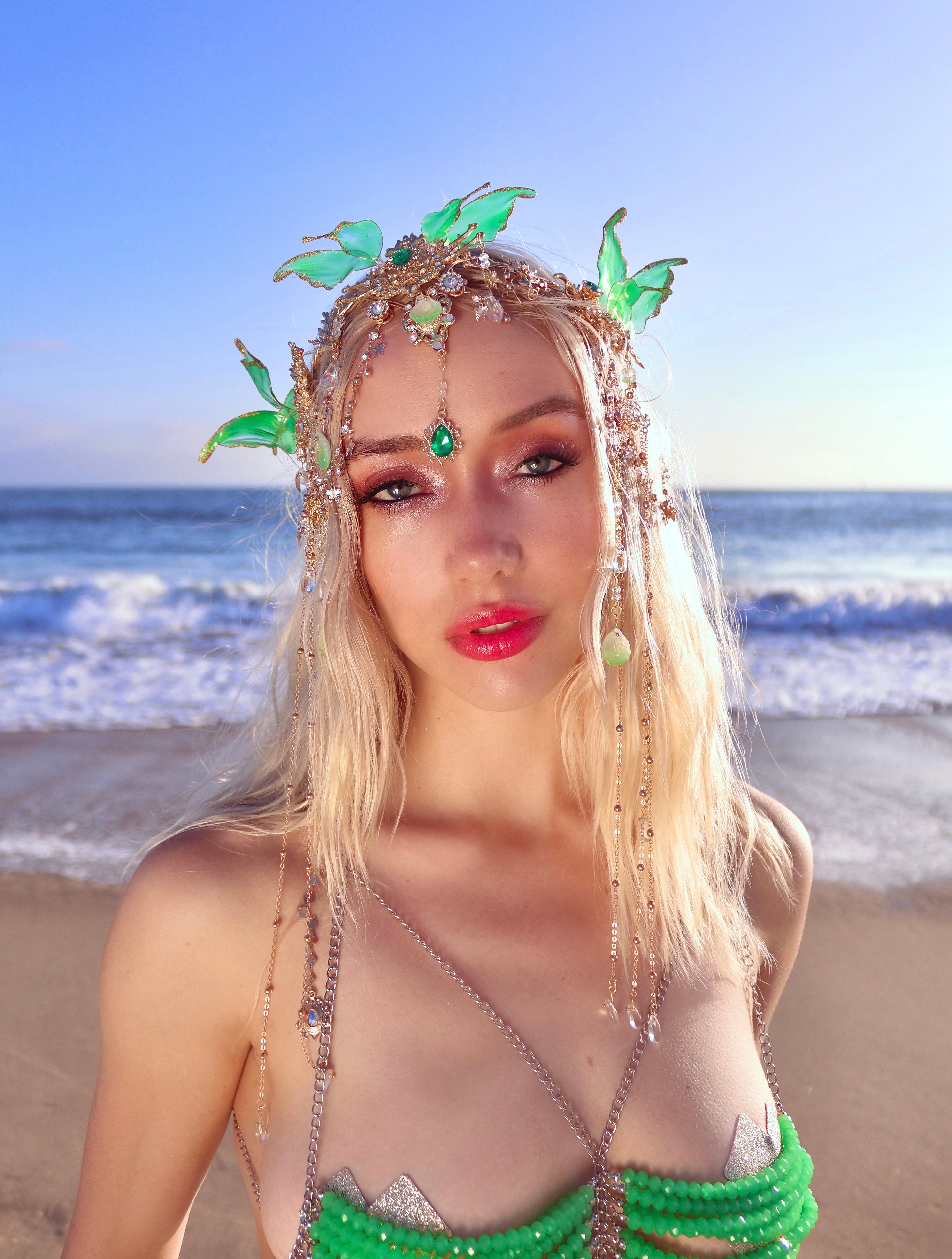 Jade Genesis Goddess Head Piece