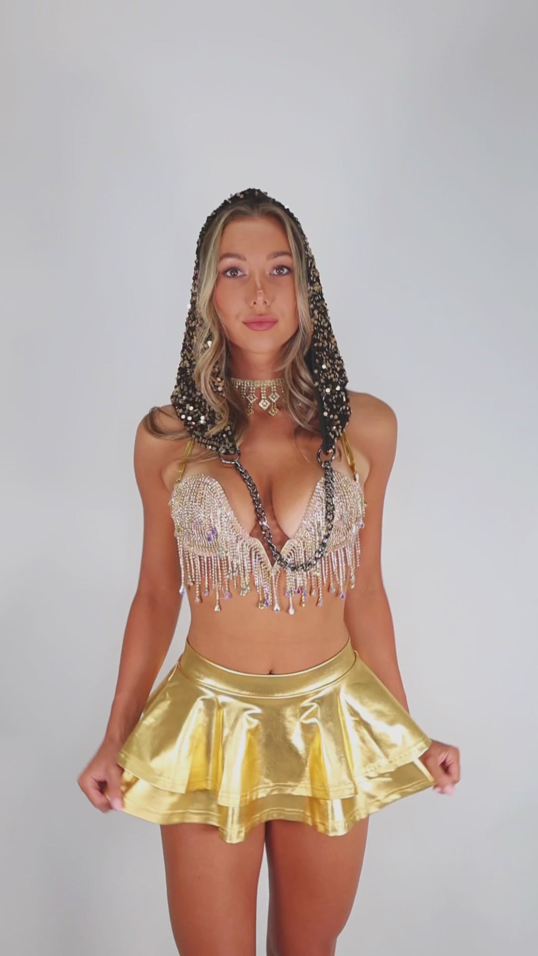FULL OUTFIT- Gold Empress Diva Rebel (4 pcs)