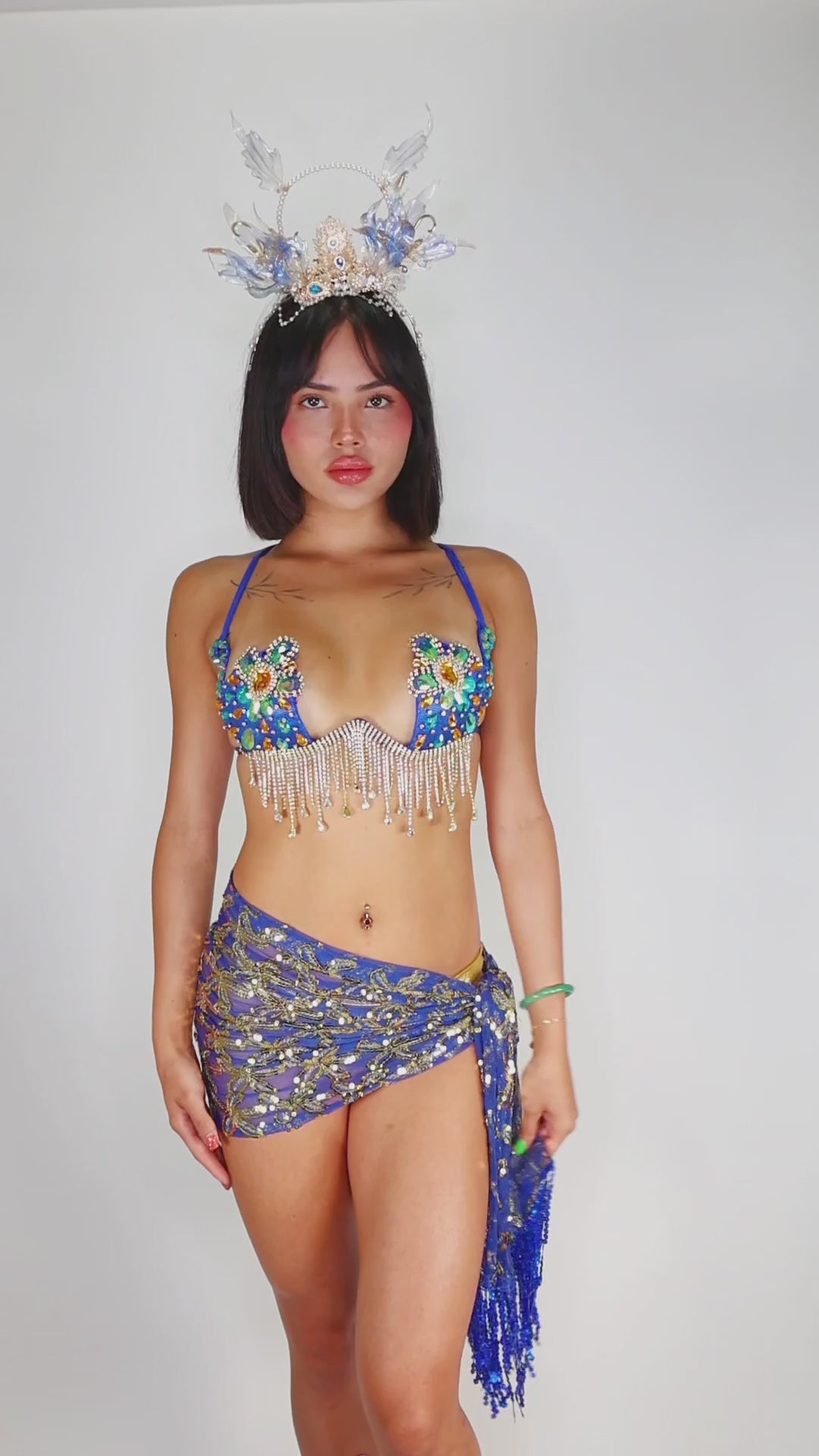 Blue Empress Goddess Wrap