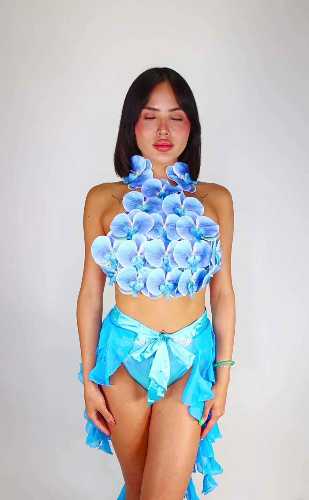 Blue Lotus Flower Top