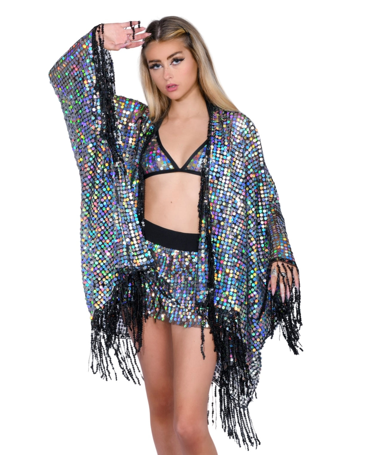 FULL OUTFIT- Hologram Rave clothes,rave outfits,edc outfits,rave