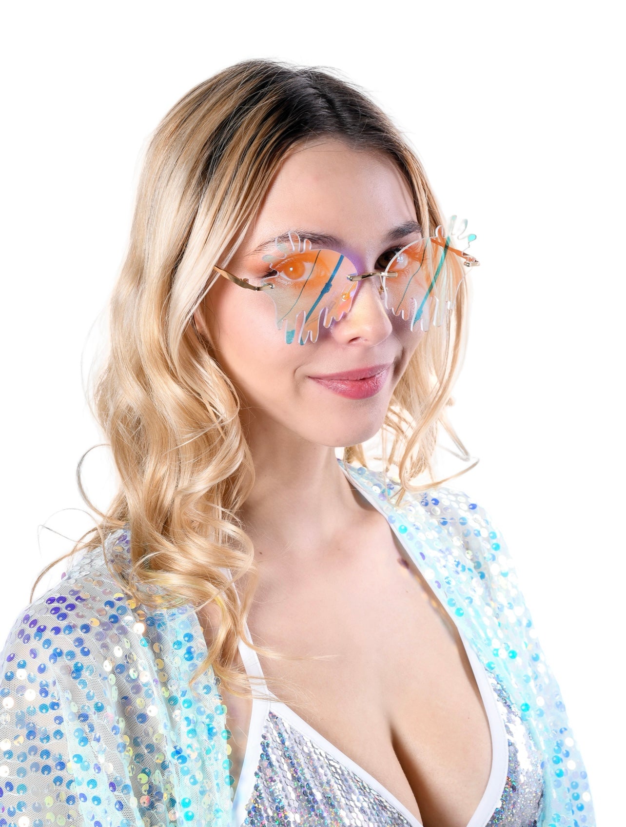Iridescent Drip Sunglasses
