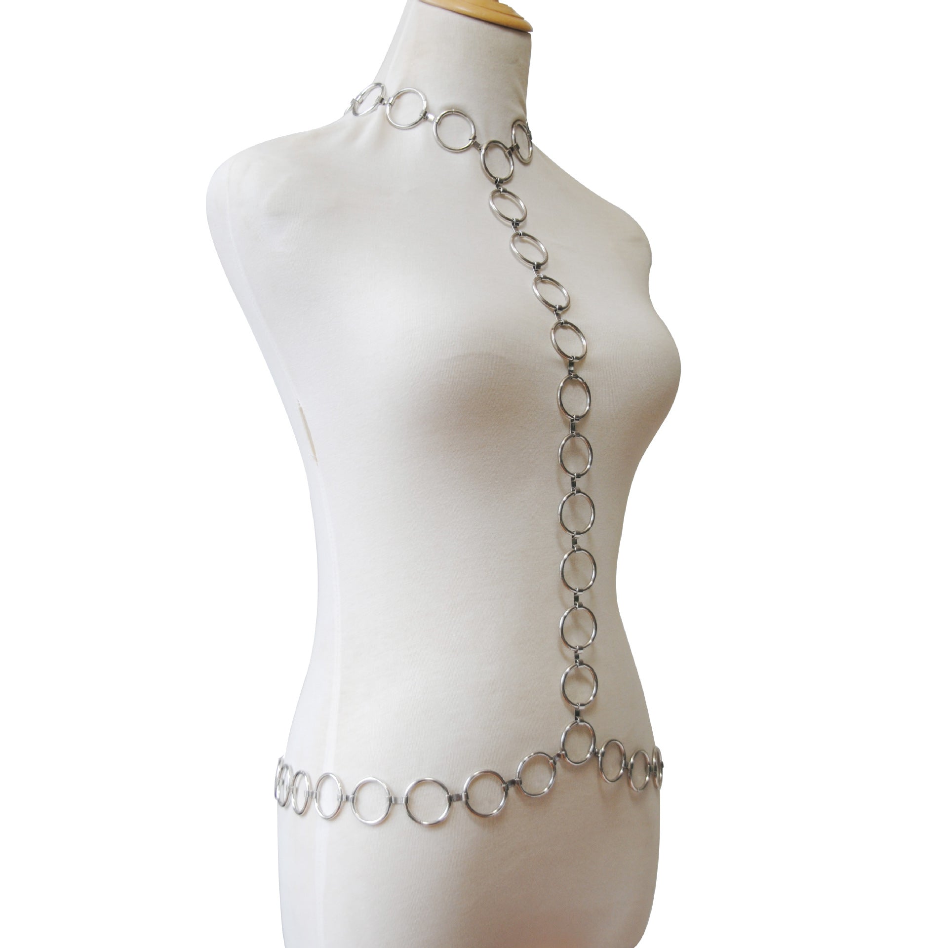 Silver Metal Chain Top