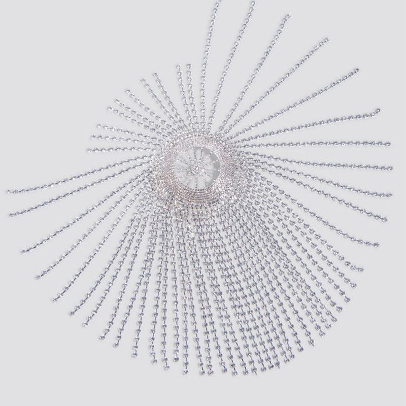 Silver Diamond Hair Piece