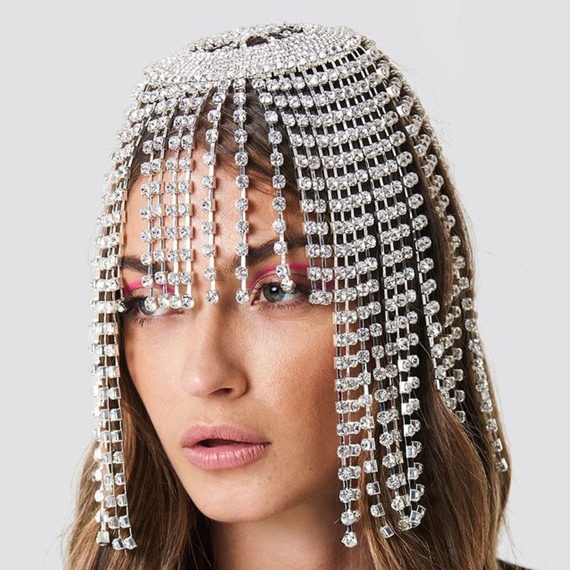 Silver Diamond Hair Piece