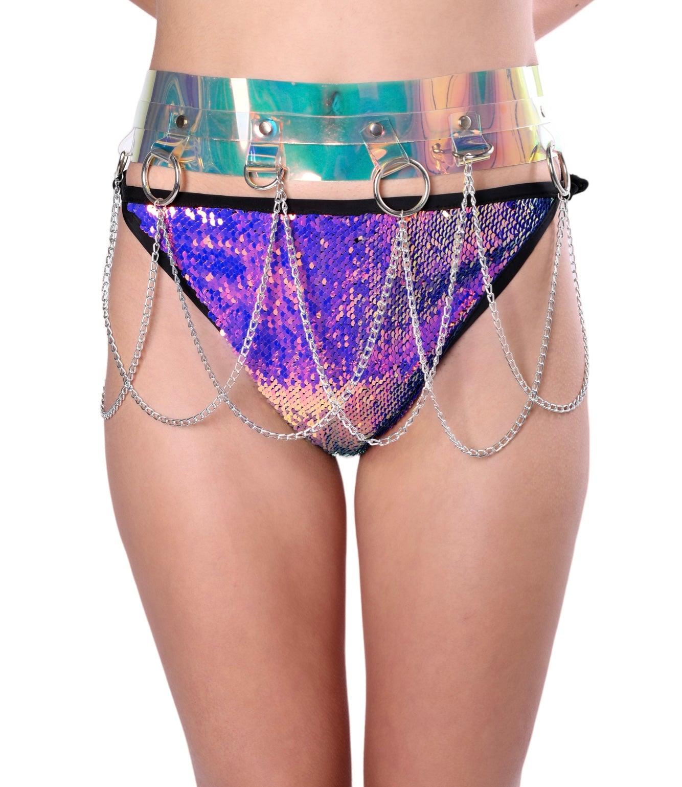 Holographic Hoop Chain Belt