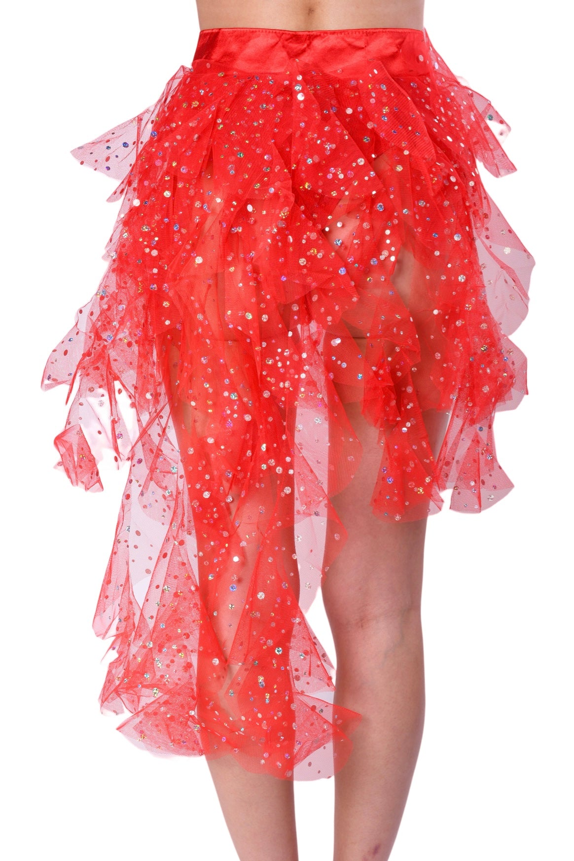 Flaming Hot Lace Long Skirt