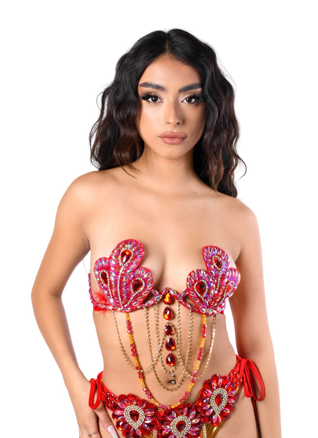 Red Swan Empress Carnival Bra Top